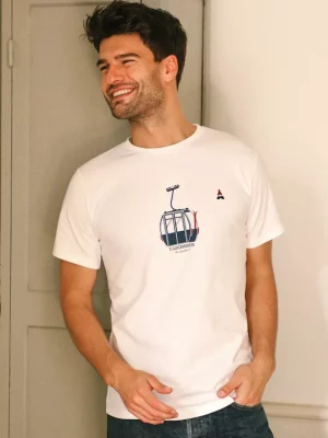 T-shirt Manches Courtes Telecabine Blanc