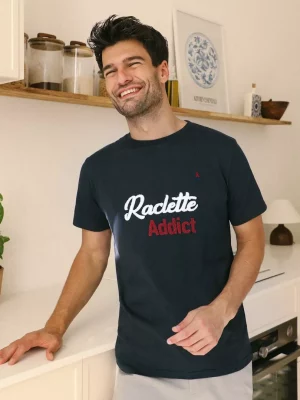 T-shirt Manches Courtes Raclette Addict Bleu Fonce