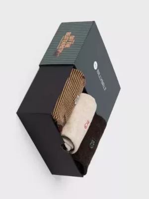 Accessoire Chaussettes Coffret Trio Beige Beige Moyen