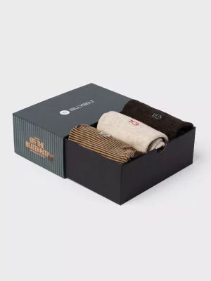 Accessoire Chaussettes Coffret Trio Beige Beige Moyen