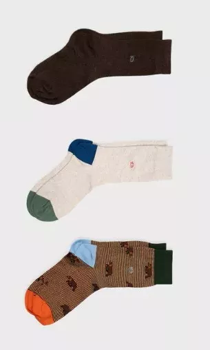 Accessoire Chaussettes Coffret Trio Beige Beige Moyen – Image 2