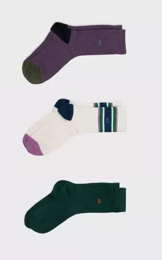 Accessoire Chaussettes Coffret Trio Vert Vert Moyen – Image 2