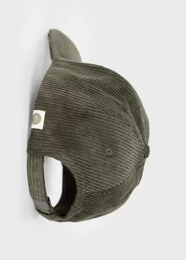 Accessoire Casquette Us Velours Kaki Fonce – Image 2