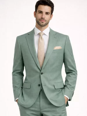 Costume 2 Pieces Serge Verte Actu Zen Vert Fonce