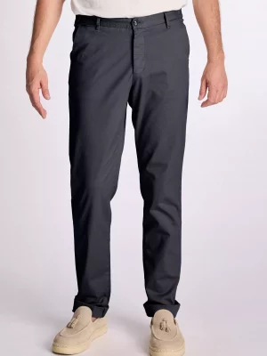 Pantalon Sport Elastique Gabardine Stretch Lyocell Bleu Fonce