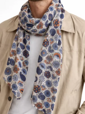 Accessoire Echarpe Coton Pots Fleurs Divers