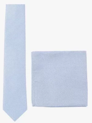 Accessoire Cravate Coffret Duo Cravate Faux Uni Bleu Clair
