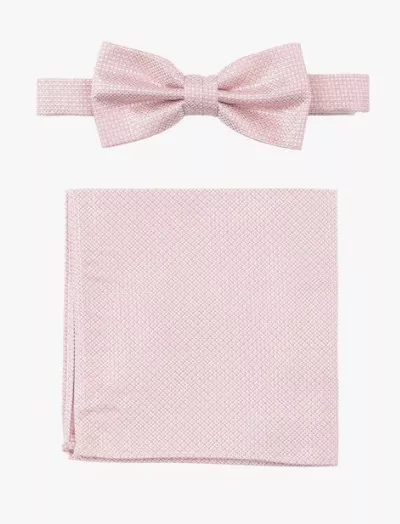 Accessoire NŒud Coffret Duo Noeud Faux Uni Rose Clair – Image 2