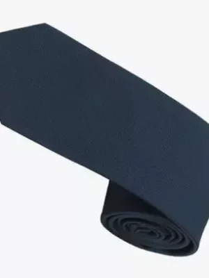 Accessoire Cravate Nos Soie Ottoman Bleu Fonce