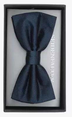 Accessoire NŒud Nos Soie Ottoman Bleu Fonce