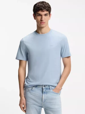 T-shirt Manches Courtes Uni Rdc Bleu Clair