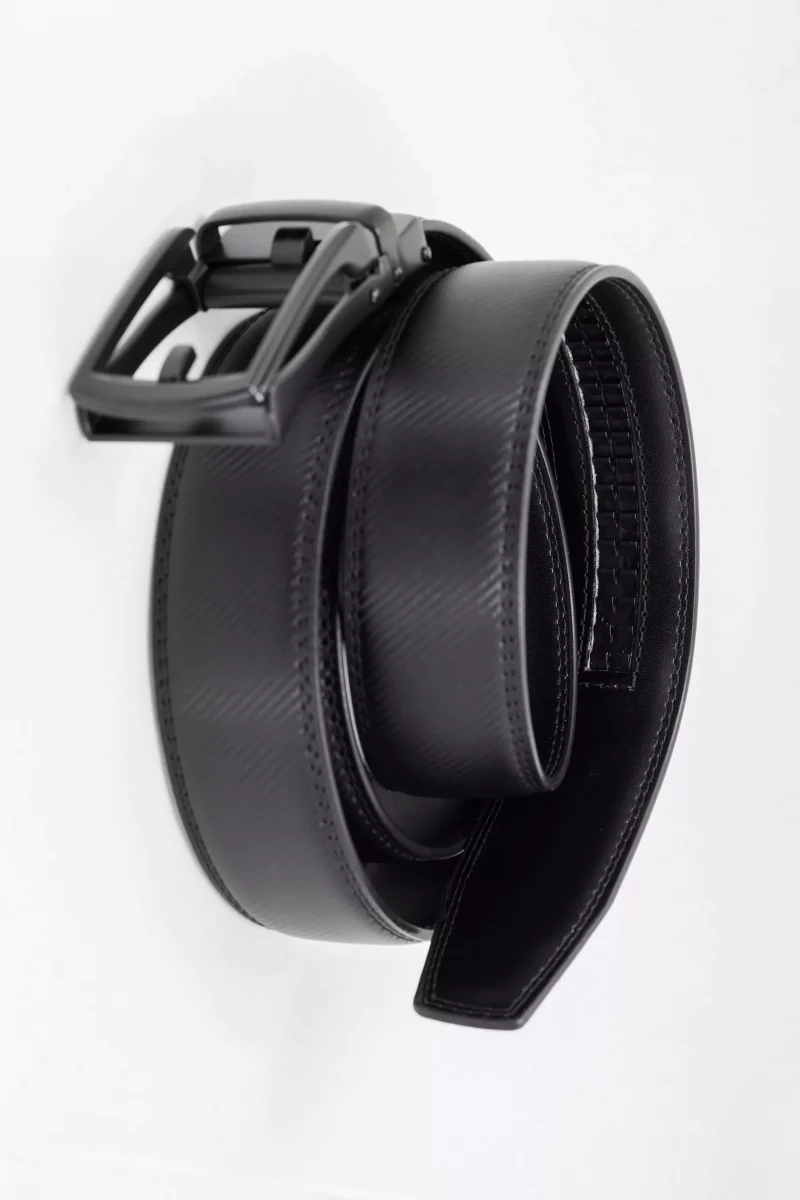 Accessoire Ceinture Ardillon Sangle Effet Noir Fonce – Image 2