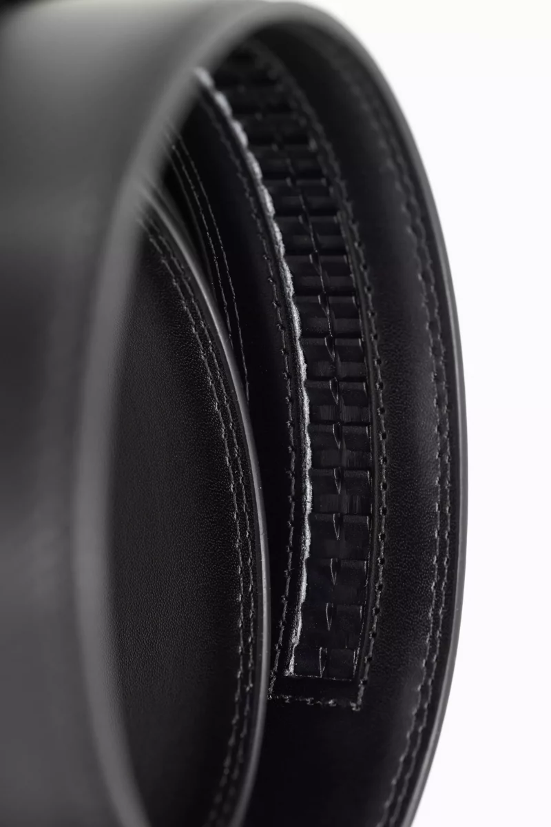 Accessoire Ceinture Ardillon Sangle Effet Noir Fonce – Image 3