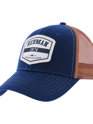 Accessoire Casquette Trucker Badge Bleu Fonce