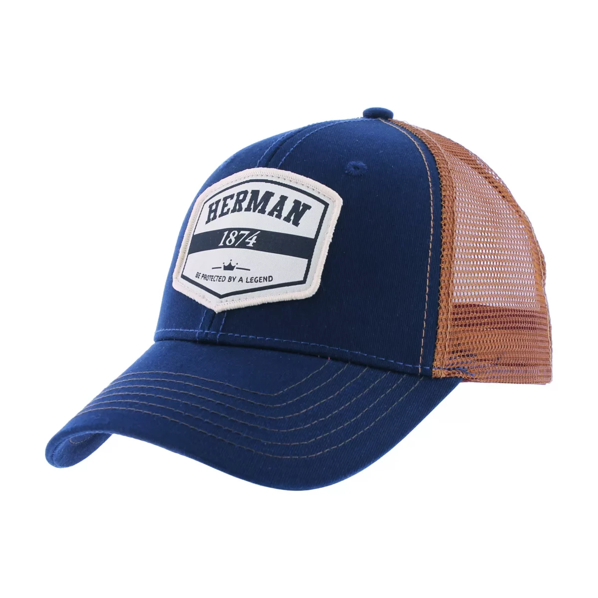 Accessoire Casquette Trucker Badge Bleu Fonce