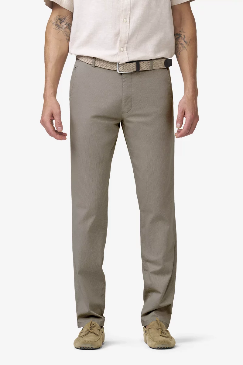 Pantalon Sport Imprime Points Beige Moyen