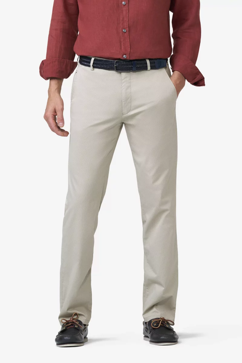 Pantalon Sport Imprime Points Beige Clair