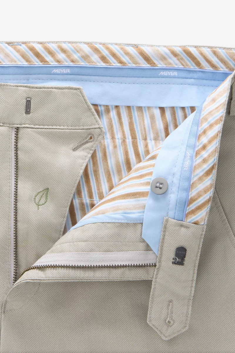 Pantalon Sport Imprime Points Beige Clair – Image 3