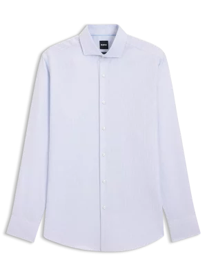 Chemise Manches Longues Ville Jacquard Bleu Clair