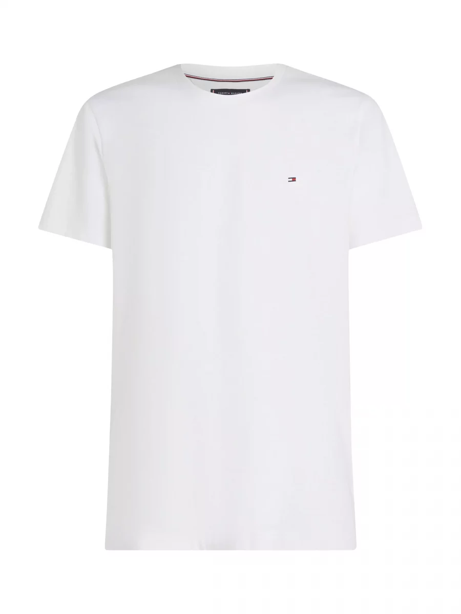 T-shirt Manches Courtes Nos Uni Col Rond Blanc