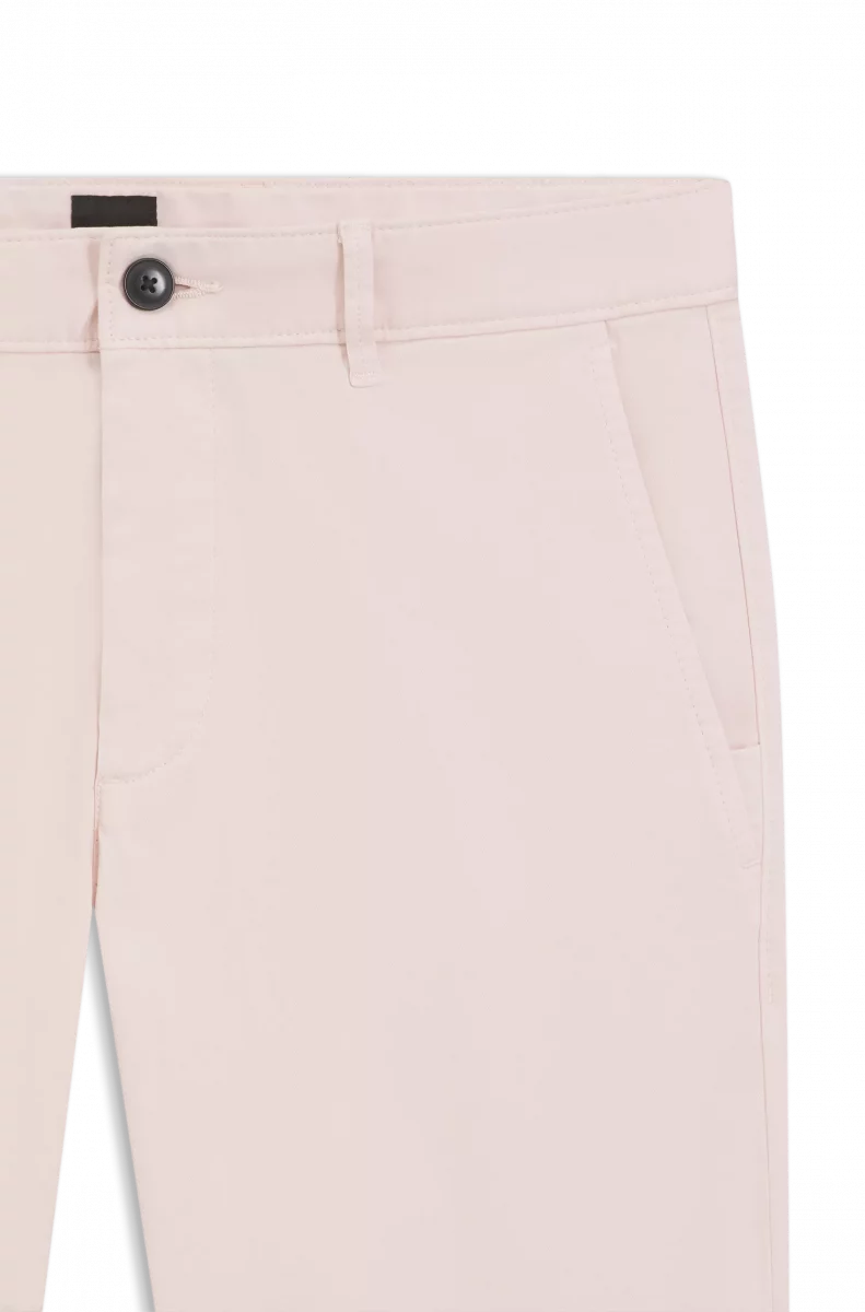Pantalon Sport Satin Stretch Uni Rose Clair – Image 3