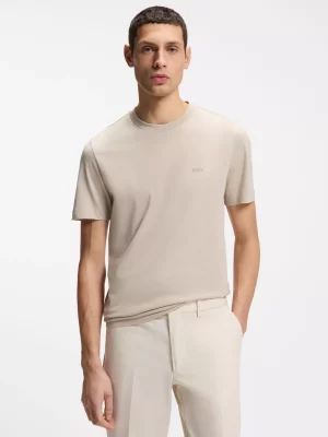 T-shirt Manches Courtes Uni Rdc Beige Clair