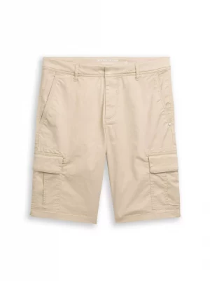 Pantalon Bermuda  Cargo Beige Clair
