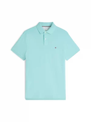 Polo Manches Courtes Regular Pique Uni Vert Moyen