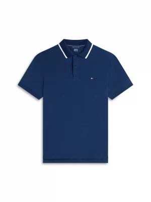 Polo Manches Courtes Performance Stretch Bleu Fonce
