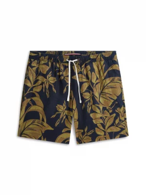 Pantalon Bermuda  Imprime Fleurs Kaki Moyen