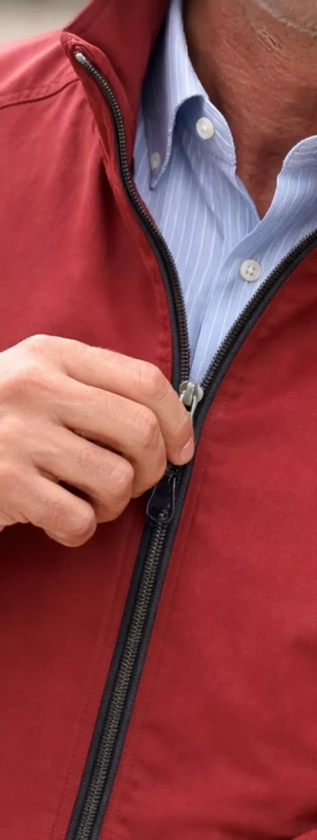 Grosse Piece Blouson Coton Rouge Moyen – Image 2