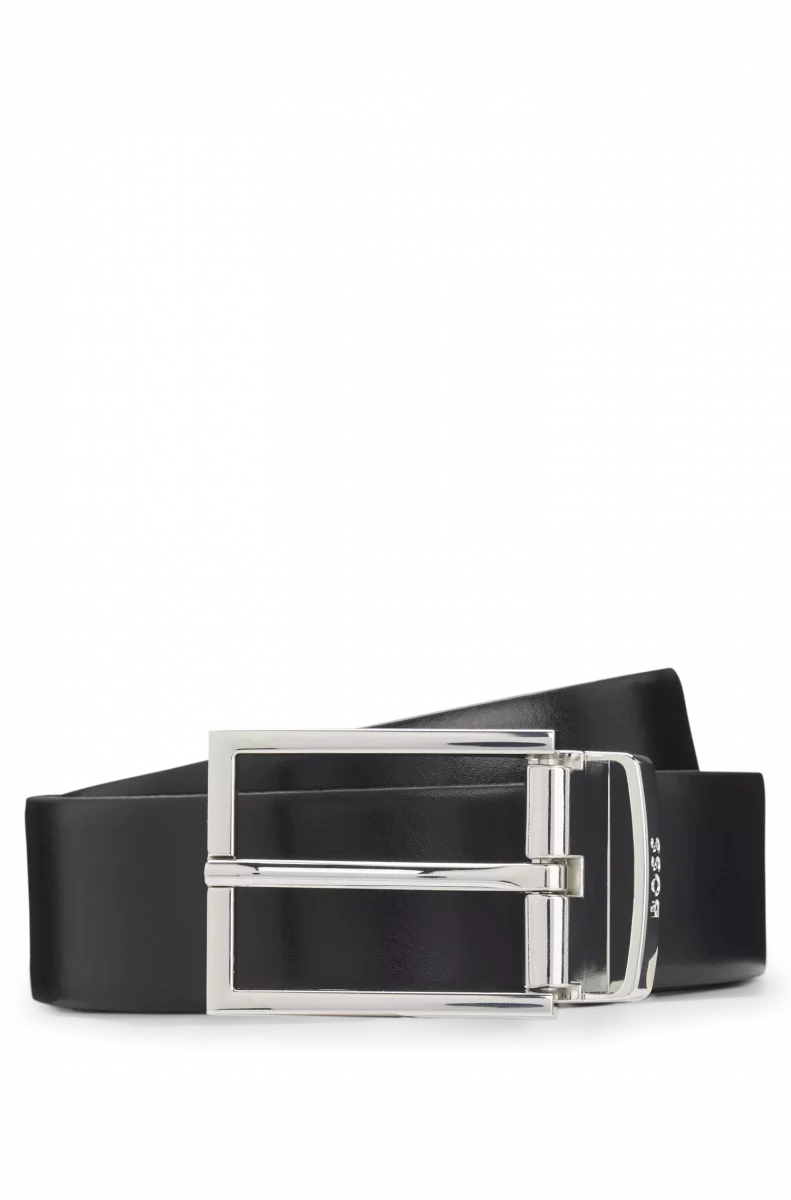 Accessoire Ceinture Reversible Ardillon Noir Fonce
