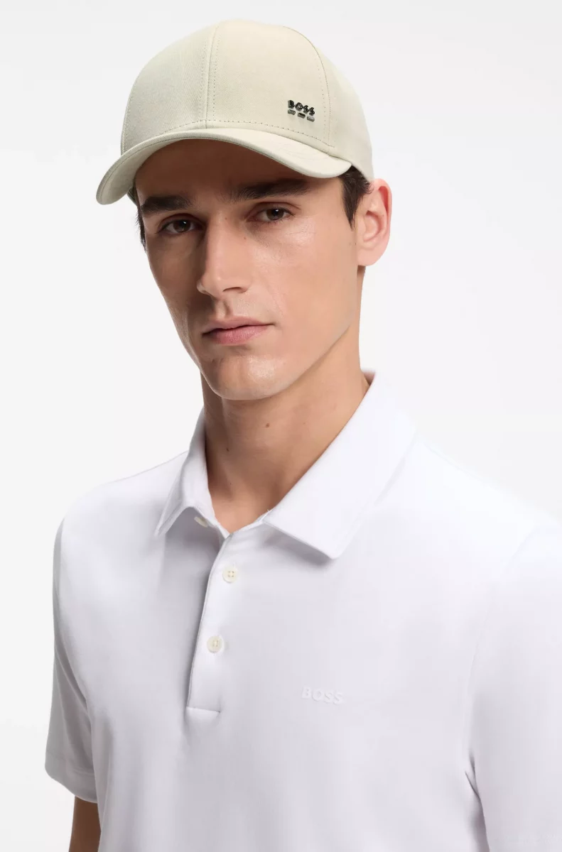 Accessoire Casquette Us Logo Rubber Beige Clair – Image 4