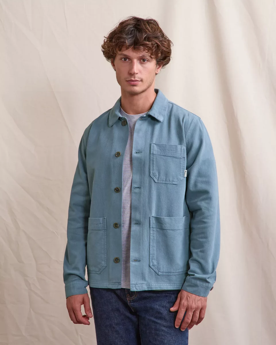 Veste Ville Veste Peintre Coton 3pp Bleu Moyen – Image 4