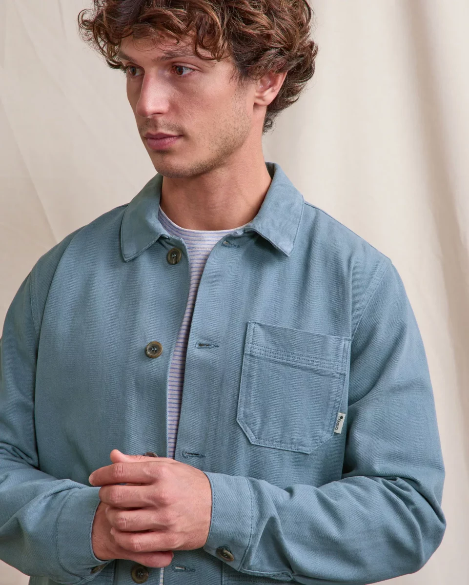 Veste Ville Veste Peintre Coton 3pp Bleu Moyen – Image 6