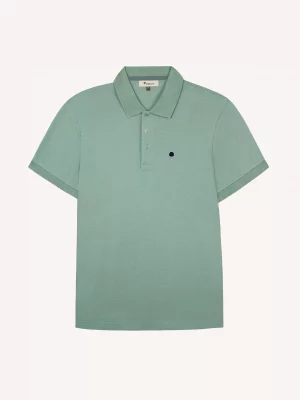 Polo Manches Courtes Pique Uni Vert Clair