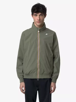 Grosse Piece Blouson Nylon Stretch Double Jersey Kaki Moyen