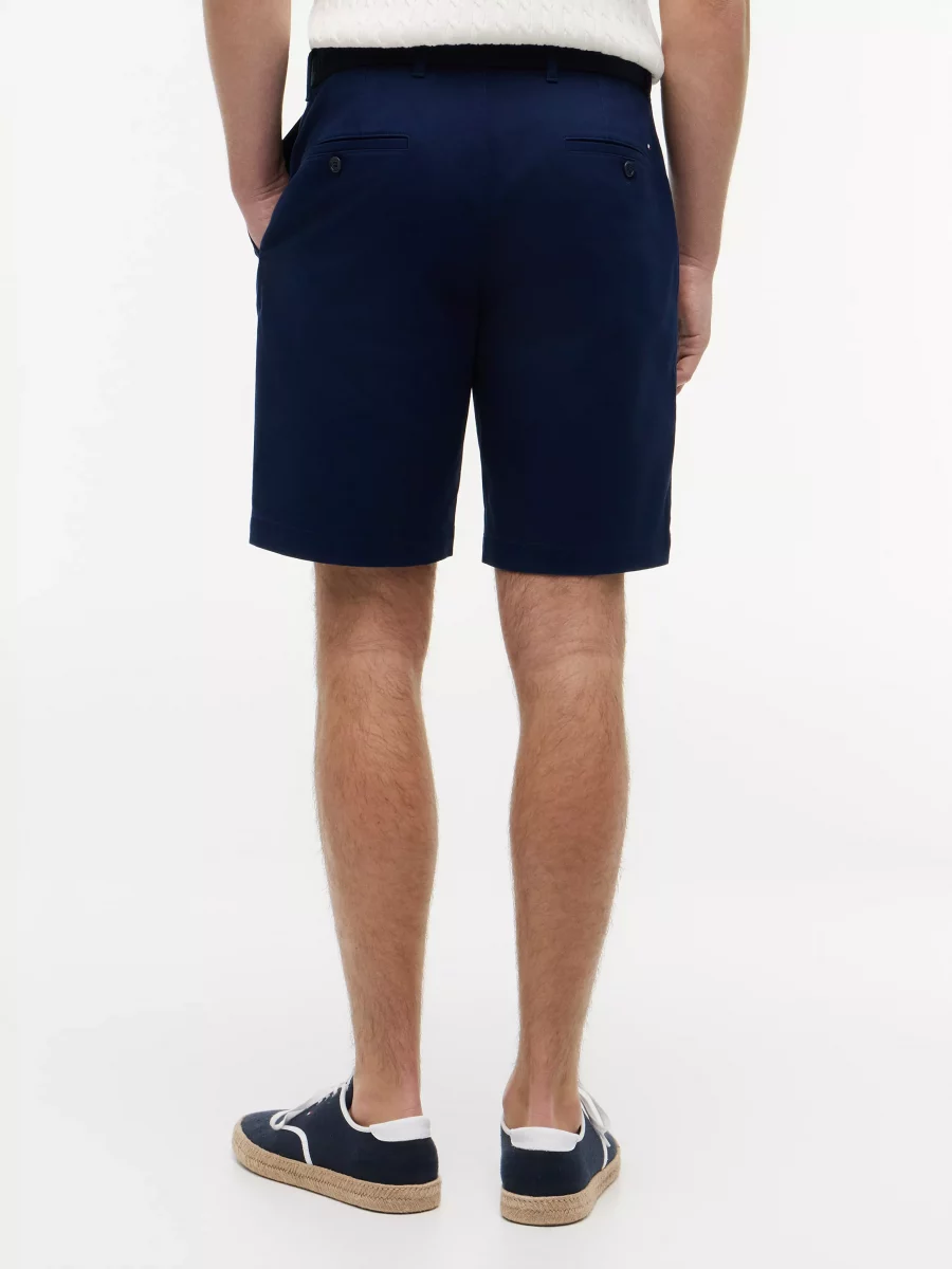 Pantalon Bermuda Chino Short Ceinture Bleu Fonce – Image 3