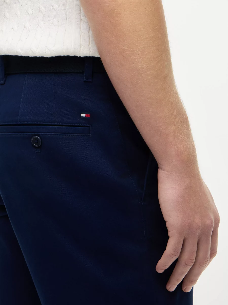 Pantalon Bermuda Chino Short Ceinture Bleu Fonce – Image 4