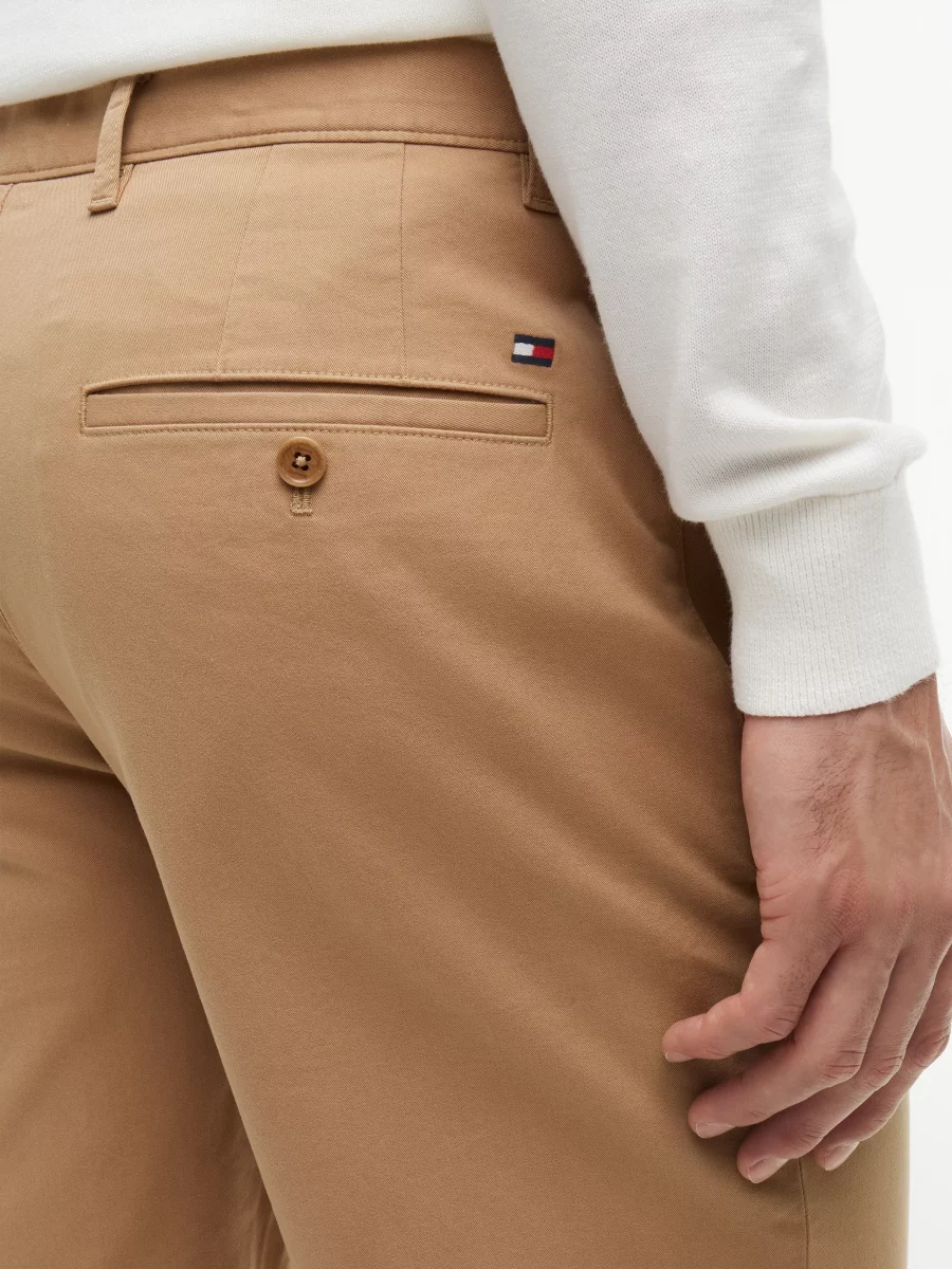 Pantalon Bermuda Chino Short Ceinture Beige Moyen – Image 4