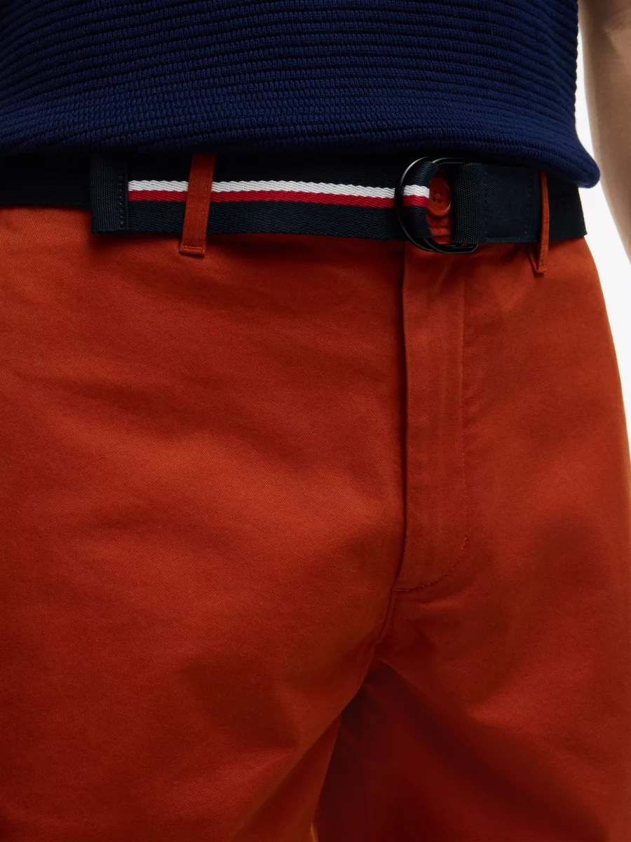 Pantalon Bermuda Chino Short Ceinture Orange Moyen – Image 4