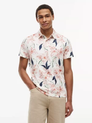 Polo Manches Courtes Allover Fleurs Divers