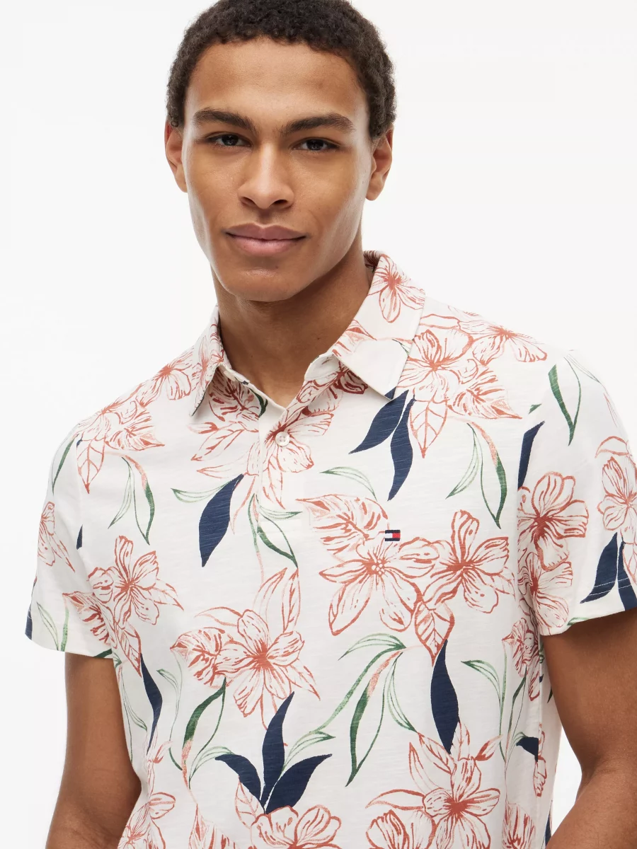 Polo Manches Courtes Allover Fleurs Divers – Image 2