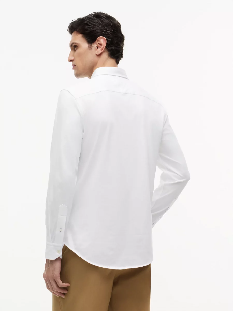 Chemise Manches Longues Sport Performance Interlock Blanc – Image 3