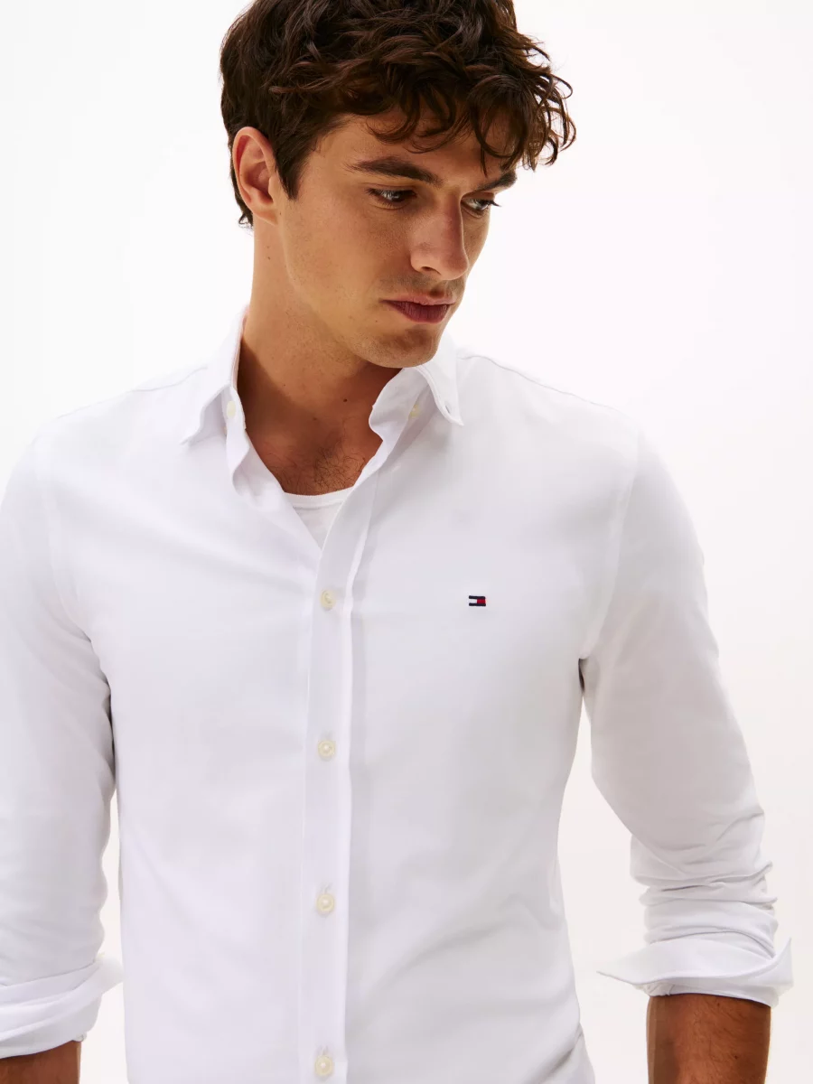 Chemise Manches Longues Sport Performance Interlock Blanc – Image 5