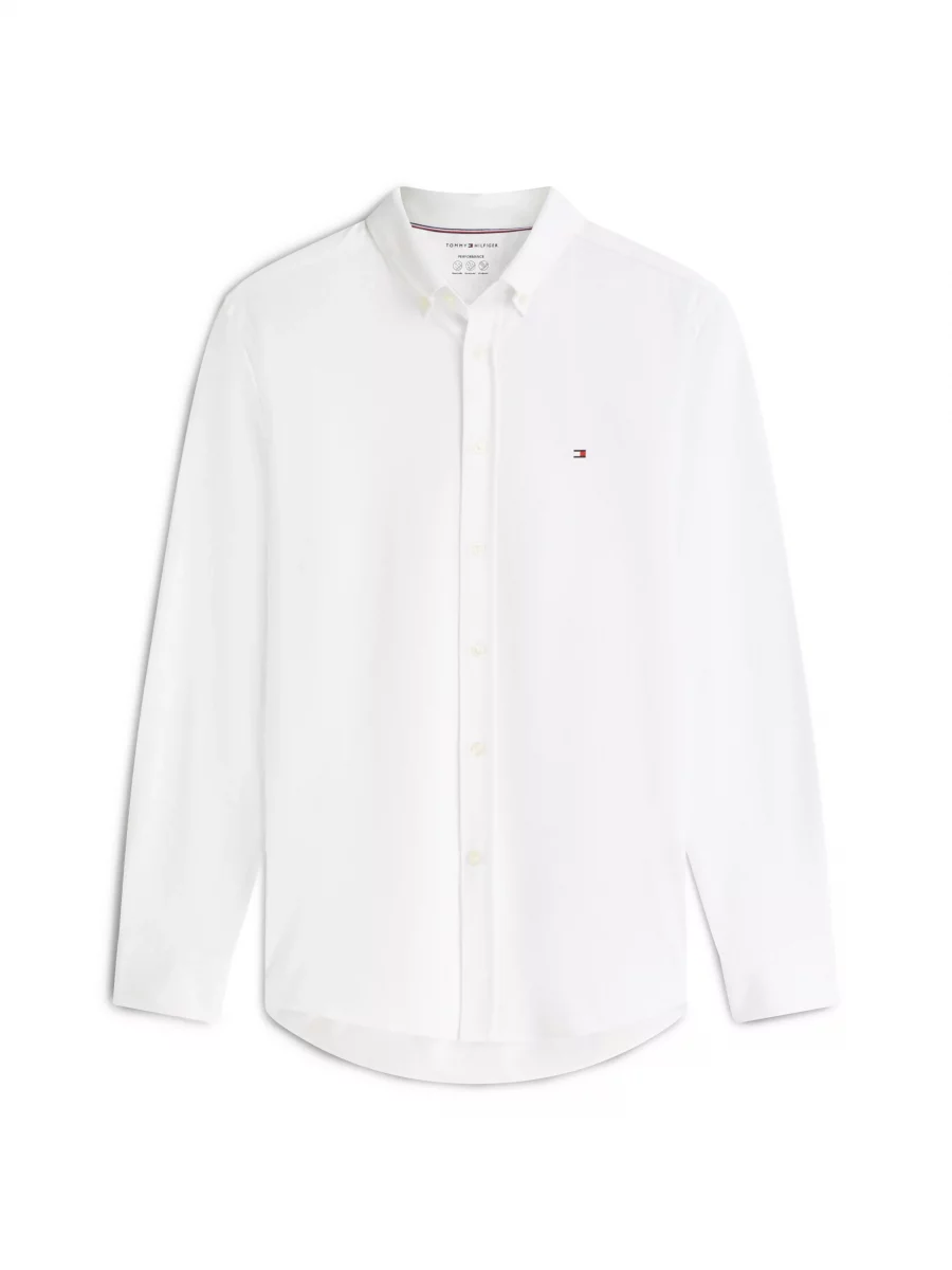 Chemise Manches Longues Sport Performance Interlock Blanc – Image 6