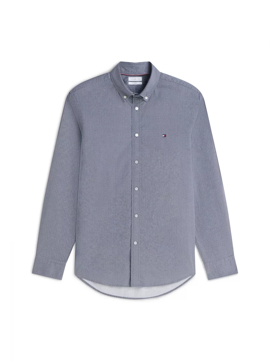 Chemise Manches Longues Sport Geometrique Bleu Moyen – Image 5