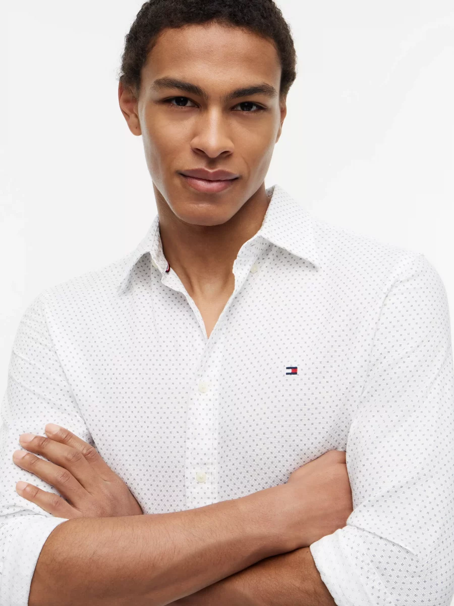 Chemise Manches Longues Sport Immrime Etoile Blanc – Image 2
