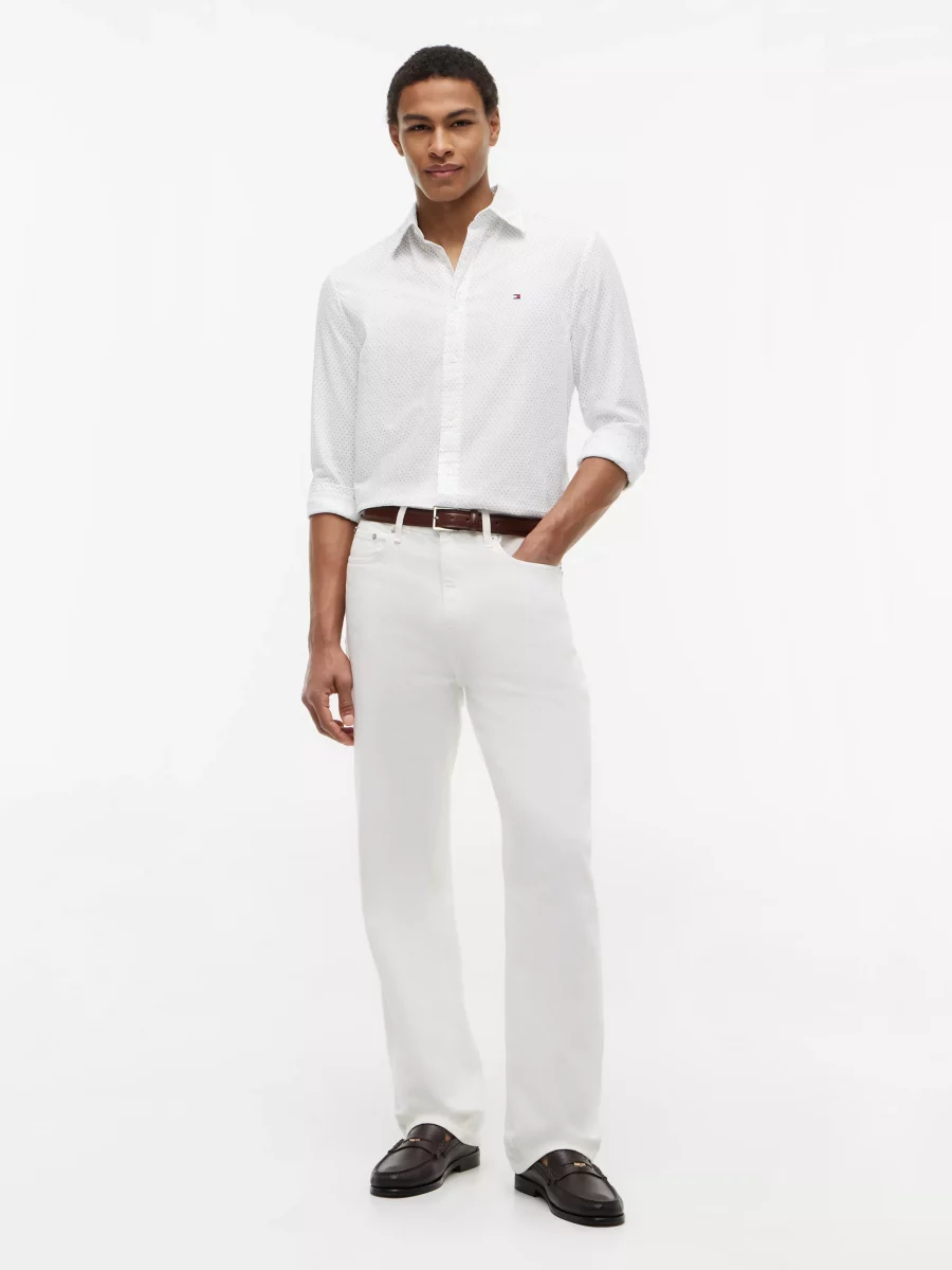 Chemise Manches Longues Sport Immrime Etoile Blanc – Image 4