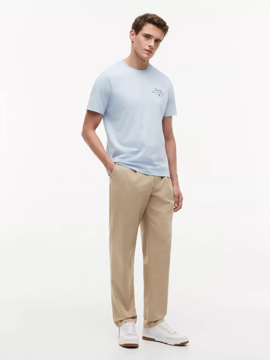 T-shirt Manches Courtes Print Tommy CŒur Bleu Clair – Image 4